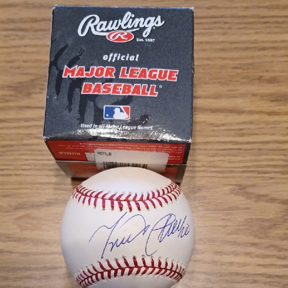 Rawlings Major League Baseball with Blue Signature